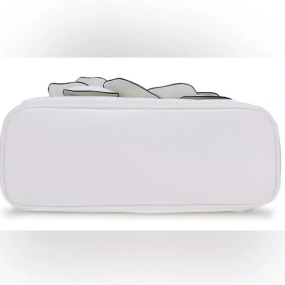 NWT WHITE Cre8tive Concepts Boutique Flower Handbag - Picture 4 of 5